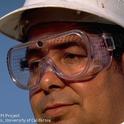 Protective goggles used to protect eyes during mixing and applying pesticides, ANR