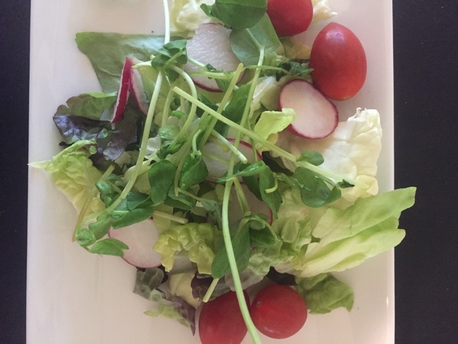Salad with microgreens, Kim Schwind