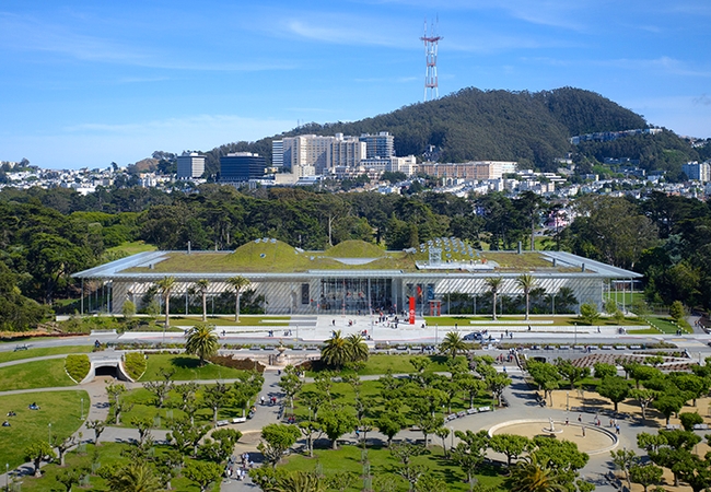 The California Academy of Sciences building. (2008 Copyrighted Photo by Tim Griffith, California Academy of Sciences)