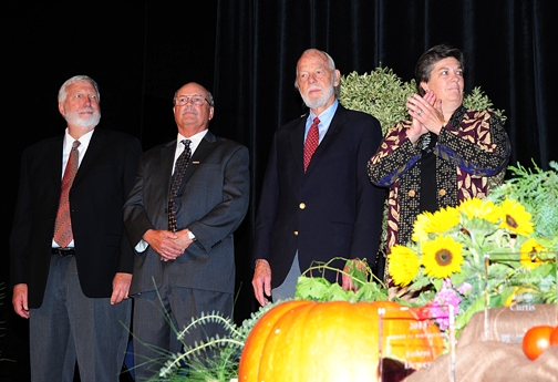 Honorees (from left) Neal Van Alfen, James MacDonald, Will Crites and Glenda Humiston.