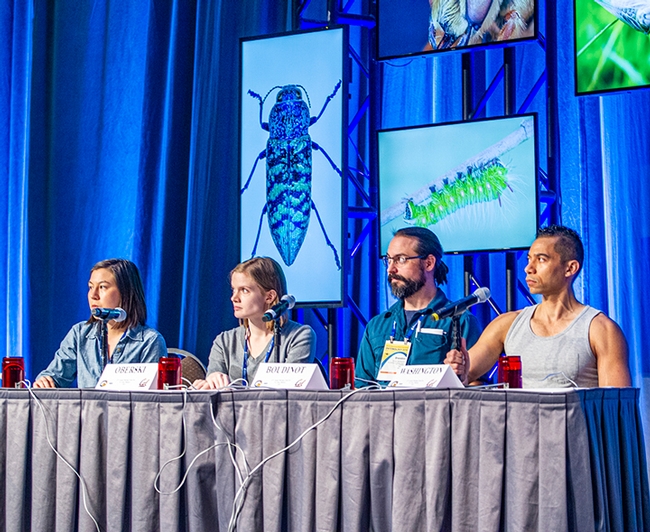 This year's UC Linnaean Games Team included (from left) Hanna Kahl, Jill Oberski, Brendon Boudinot and Ralph Washington Jr. (ESA Photo)