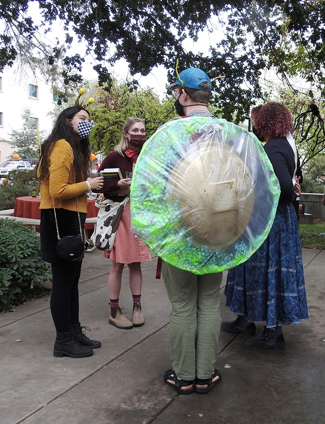 Costumes ranged from tortoise shell beetles to a horse fly, monarch and lamp. (Photo by Kathy Keatley Garvey)