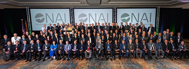Fellows of the National Academy of Inventors pose for a group portrait. (Courtesy Photo)