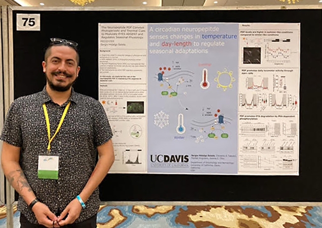 Sergio Hidalgo Sotelo received a merit award for his presentation at the 2022 Society for Research on Biological Rhythms (SRBR) Biennial Conference in Amelia Island, Florida.