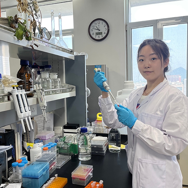 Doctoral student Yuanshang Wang of the Chinese Academy of Agricultural Sciences is the first author of the paper involving how DNA-based sensor rapidly detects pesticide contamination.