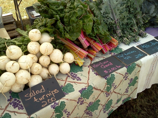 Farmers market prices are competitive with supermarkets.