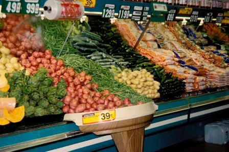 Supermarket produce.