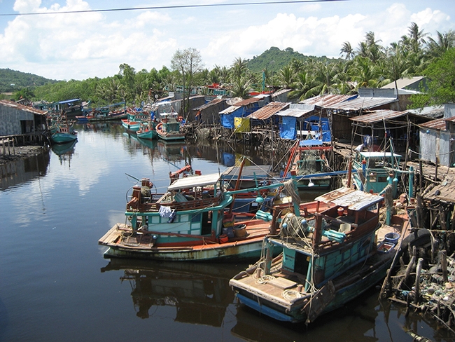 Fishing boats in tropics