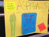 Asparagus poster made by the student leaders