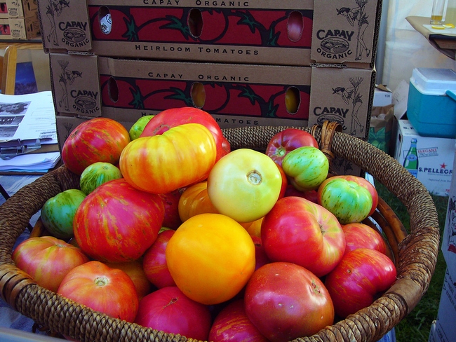 Heirloom tomatoes are a farm-to-fork favorite.