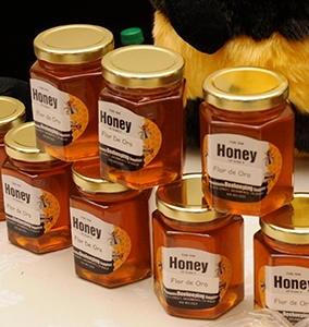 There's still time to enter your honey in the Good Foods competition. Beekeepers across the country are invited to do so. (Photo by Kathy Keatley Garvey)