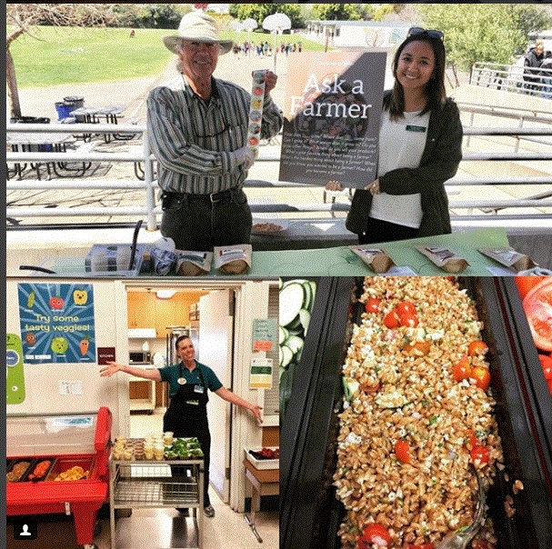Promoting local foods and farmers through a Garden to Cafeteria week. Photo: @slcusdfood
