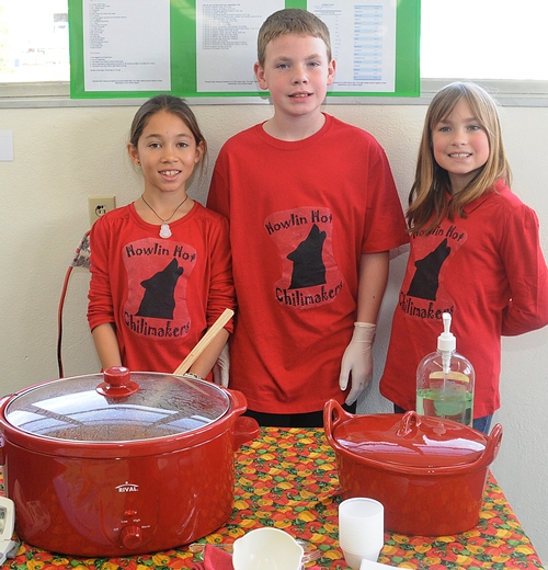 THIS TEAM, the Howlin' Hot Chilimakers from the Wolfskill 4-H Club, Dixon, impressed the judges with their 