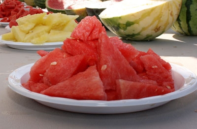 USDA says fresh watermelon is, on average, the least expensive fruit.