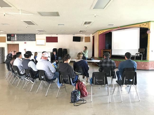 Gazula brought in UC ANR colleagues to explain the CDFA Healthy Soils Program at a workshop held at the San Martin Lions Club on Feb. 7, 2020. A total of $424,111 in Healthy Soils Program grants was received by 22 Santa Clara County small-scale farmers. Photo by Qi Zhou