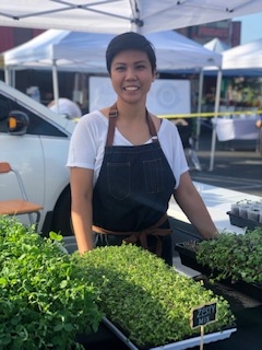 Farmer Grace Legaspi shared tips on growing microgreens.