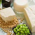 Soybeans and foods made from soy are the major source of isoflavones, which serve as antioxidants.