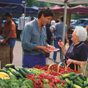 CalFresh EBT cards can be used to buy food at many grocery stores and farm-direct outlets. Photo courtesy of USDA Supplemental Nutrition Assistance Program