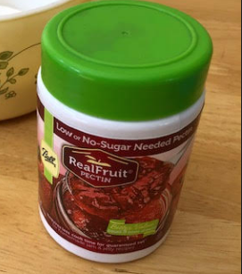 Jar of low sugar no sugar pectin