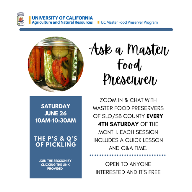 Ask a Master food preserver Pickling 2
