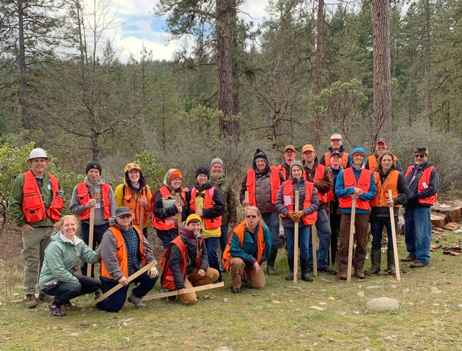 Forest Stewardship Workshop Participants at the Trinity County field day. Photo credit: Kim Ingram
