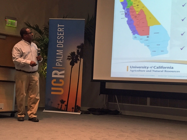 Director of UC Cooperative Extension in Imperial County, Oli Bachie, is chair of the UC ANR Desert Workgroup.
