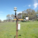 This is the new weather station in the Forage Production Plot- taken 3/7/18.