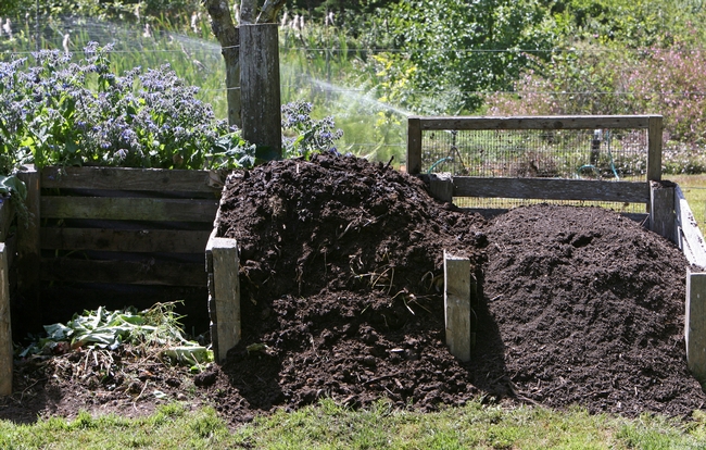 Compost is a great layer. (growinggreen.com)