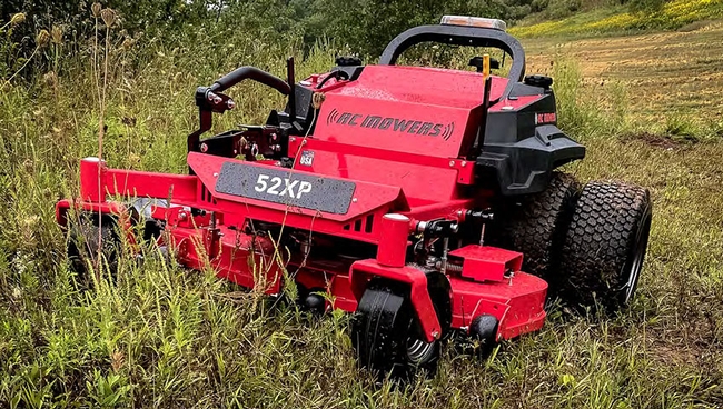 Sometimes mowers are useful in controlling undesirable plants. This is a remote-controlled one! (colvoy.ca)