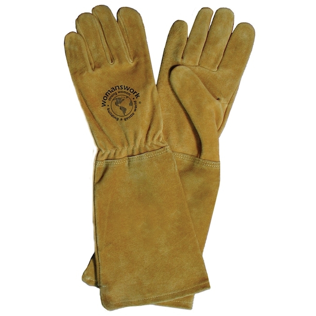 Wear gloves when removing unwanted landscape plants, perhaps even gauntlet gloves. (lowes.com)