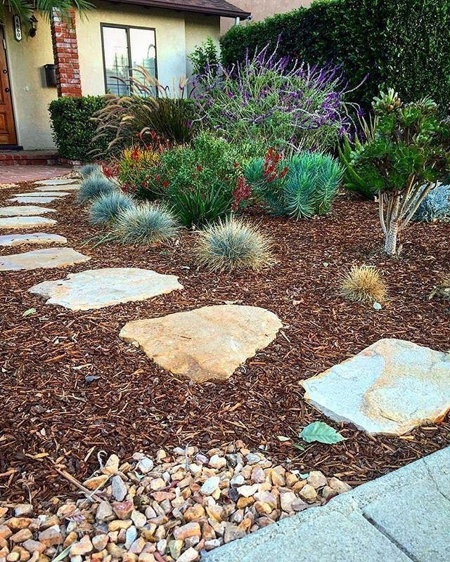 Mulch or bark make an inexpensive and attractive ground cover (pinterest.com)