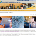 UC Master Gardener Program's new website features a clean mobile friendly design.
