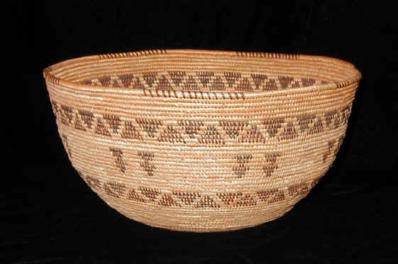 Deergrass coiled basket by the Yokut People, © California Baskets for UC Master Gardener Program Statewide Blog Blog