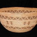 Deergrass coiled basket by the Yokut People, © California Baskets
