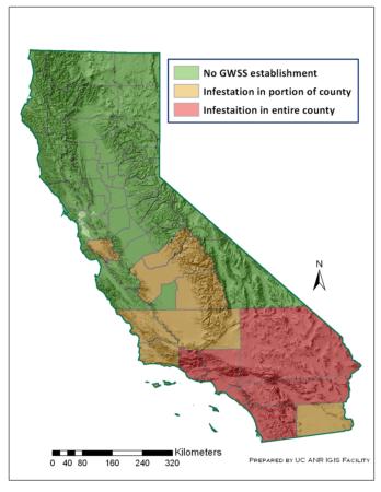 2013 California GWSS Distribution