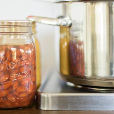 Pressure canned beans and pot 2