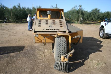 Experimental Olive Harvest: The final harvester in the trial