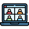 Video conference multiview icon