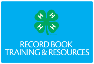 Record Book Trainings and Resources button that link to UC 4-H Record Book Trainings and Resources webpage