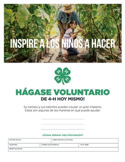 Volunteer Flyer-Spanish_Gardening with Mentor