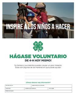 Volunteer Flyer-Spanish_Horse Riding with Mentor