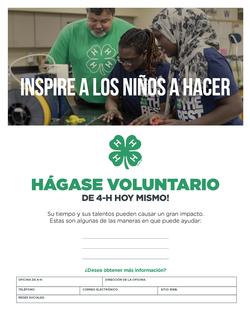 Spanish-Volunteer Flyer-Template-STEM with Mentor