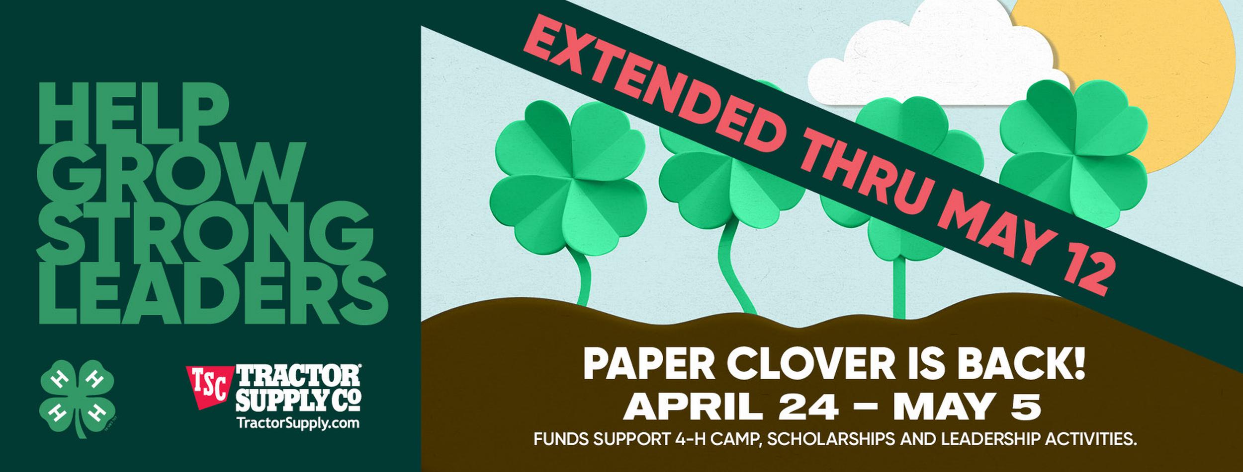 Tractor Supply spring 2024 Paper Clover campaign