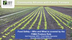 Webinar: Who and What is covered by the FSMA Produce Rule