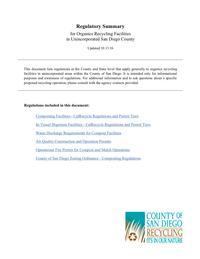 Organics Recycling Regulatory Summary SD County 10.13.16 copy