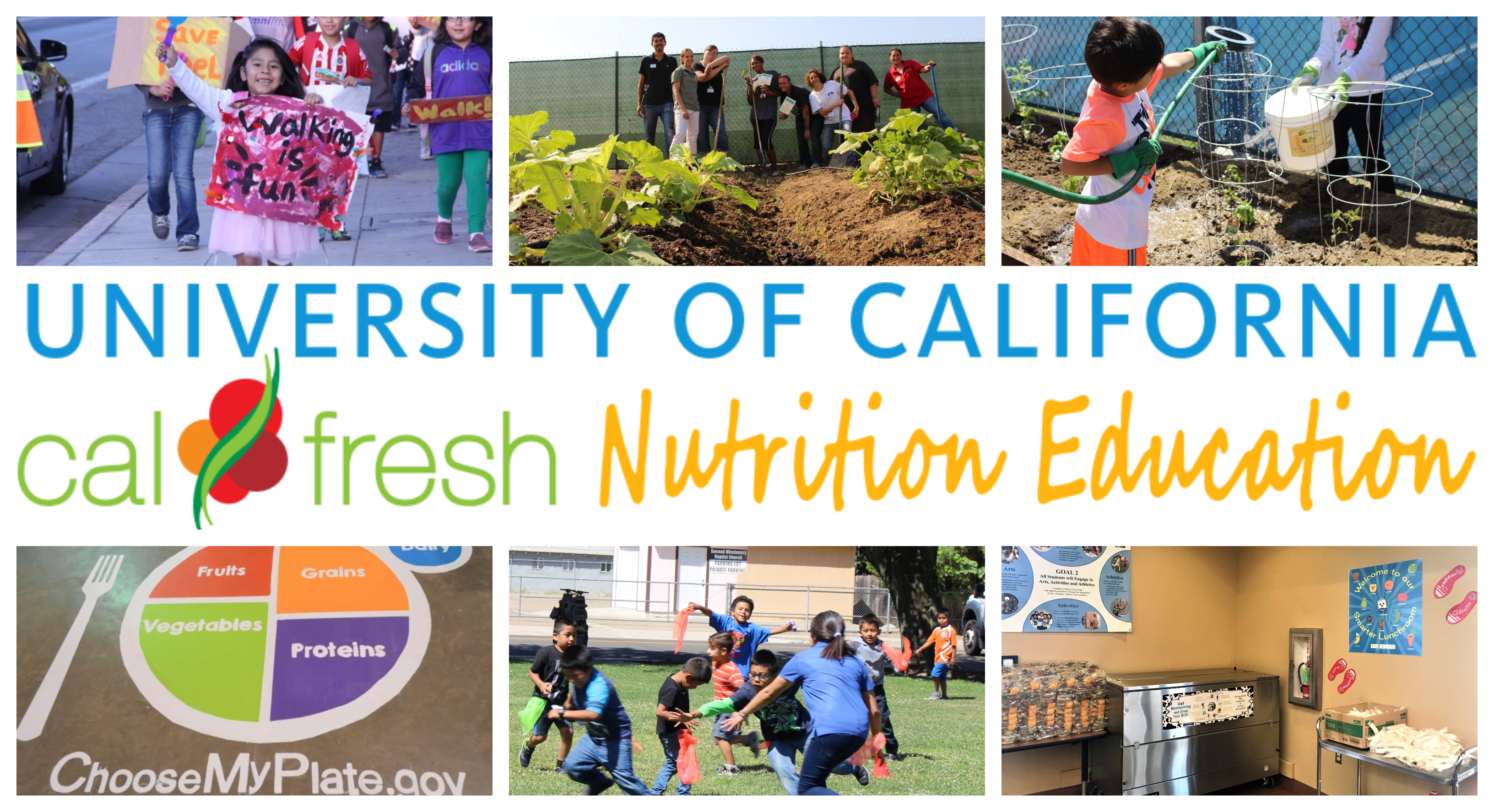 Collage of PSE work in UC CalFresh Fresno/Madera Counties