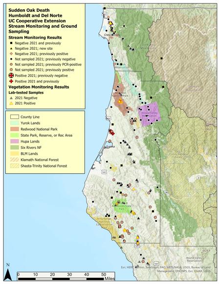 Disease Locations and Monitoring - UCCE Humboldt - Del Norte Counties