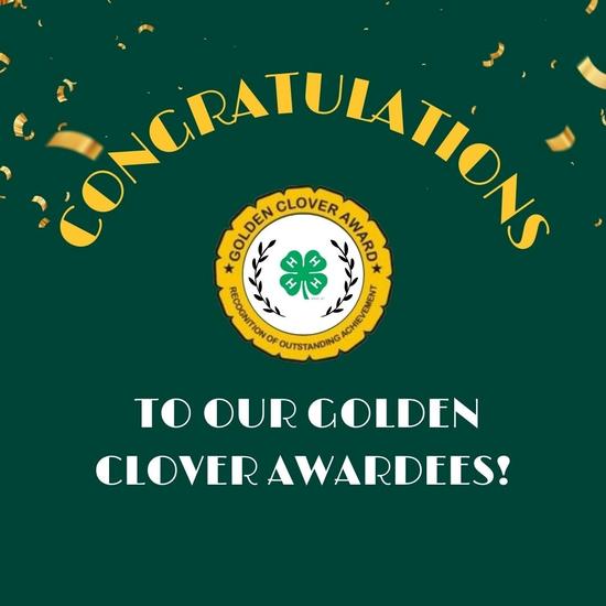 Congratulations to our Golden Clover Awardees!
