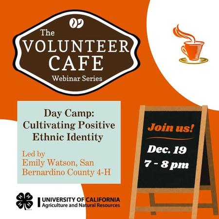 Day Camp: Cultivating Positive Ethnic Identity. Join us December 19th, 7-8pm