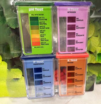 Fertilizing Test your soil at home with simple colorimetric kits to determine what you may need to add to the soil. Photo: Nanette Londeree